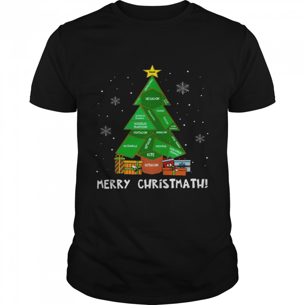 Merry christmath Tree Hexagon shirt Classic Men's T-shirt