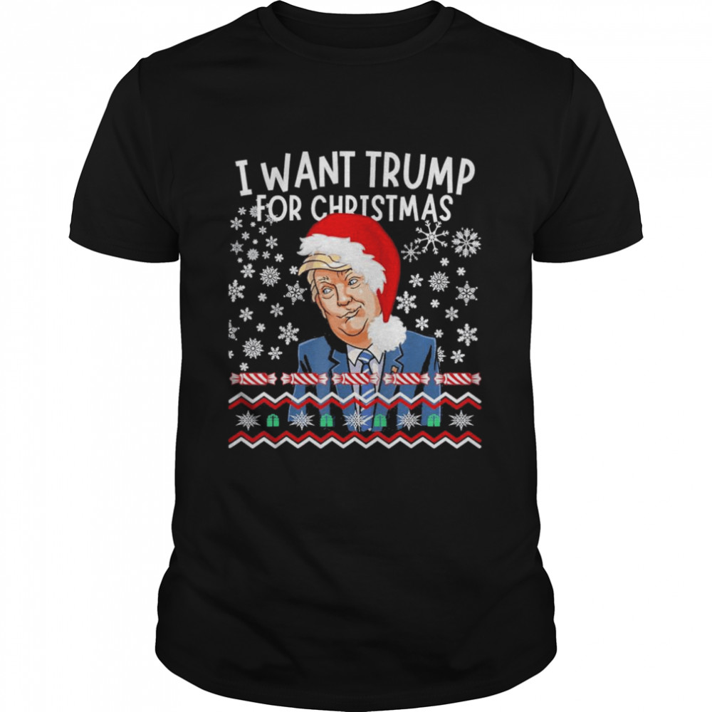 Trump For Christmas 2024 Ugly Christmas Sweater Pajama T- Classic Men's T-shirt