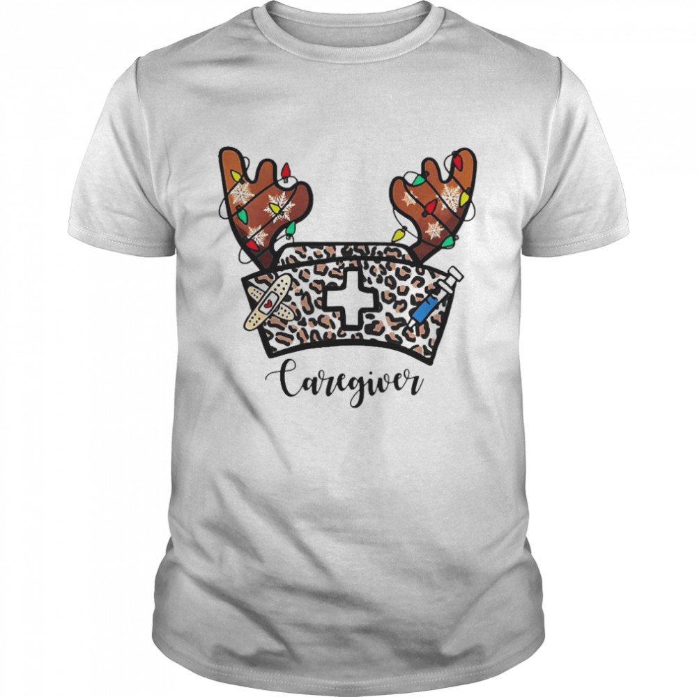 Christmas Reindeer Nurse Hat Caregiver Sweater Shirt