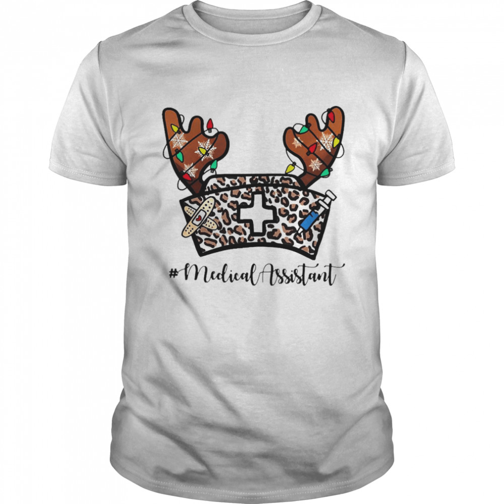 Christmas Reindeer Nurse Hat Medical Assistant Sweater Shirt