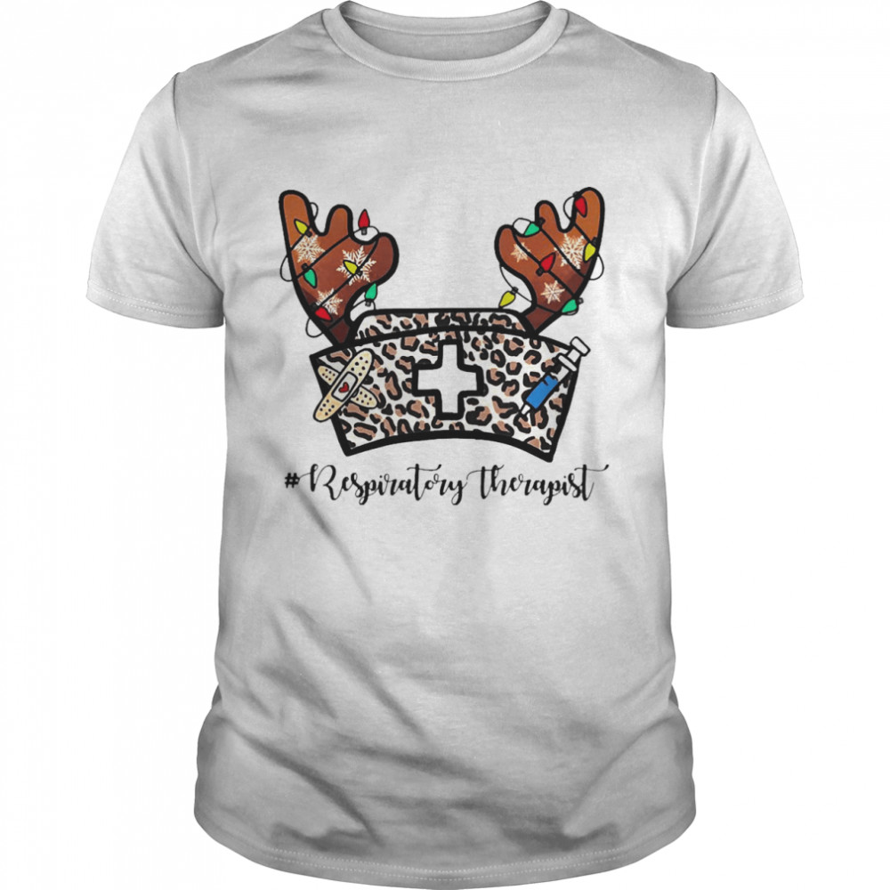 Christmas Reindeer Nurse Hat Respiratory Therapist Sweater Shirt