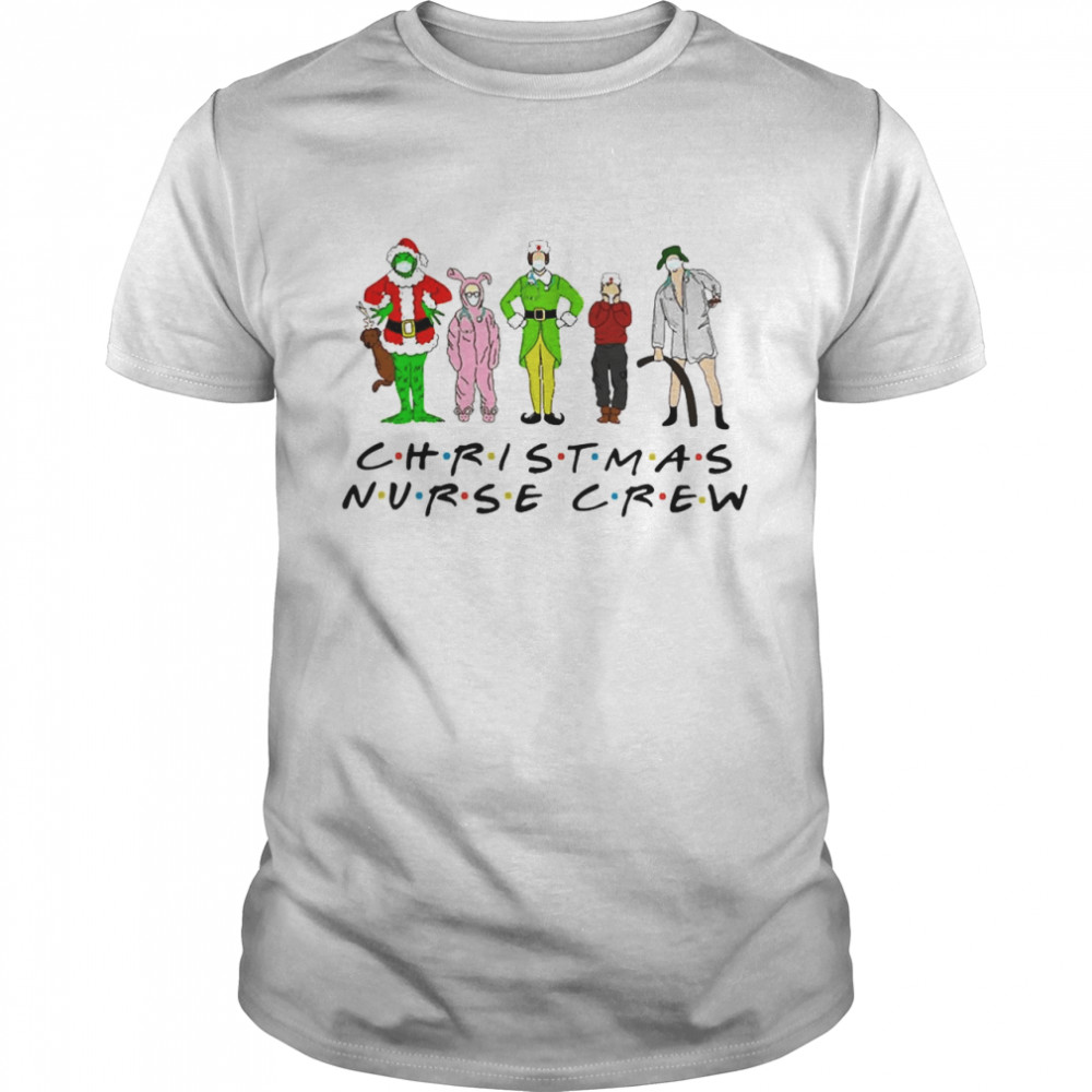 Grinch Elf Face Mask Christmas Nurse Crew shirt Classic Men's T-shirt