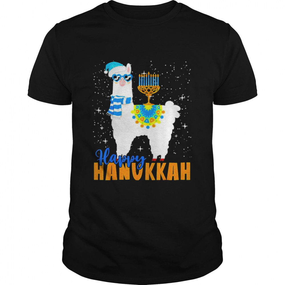 Happy Hanukkah Llama shirt
