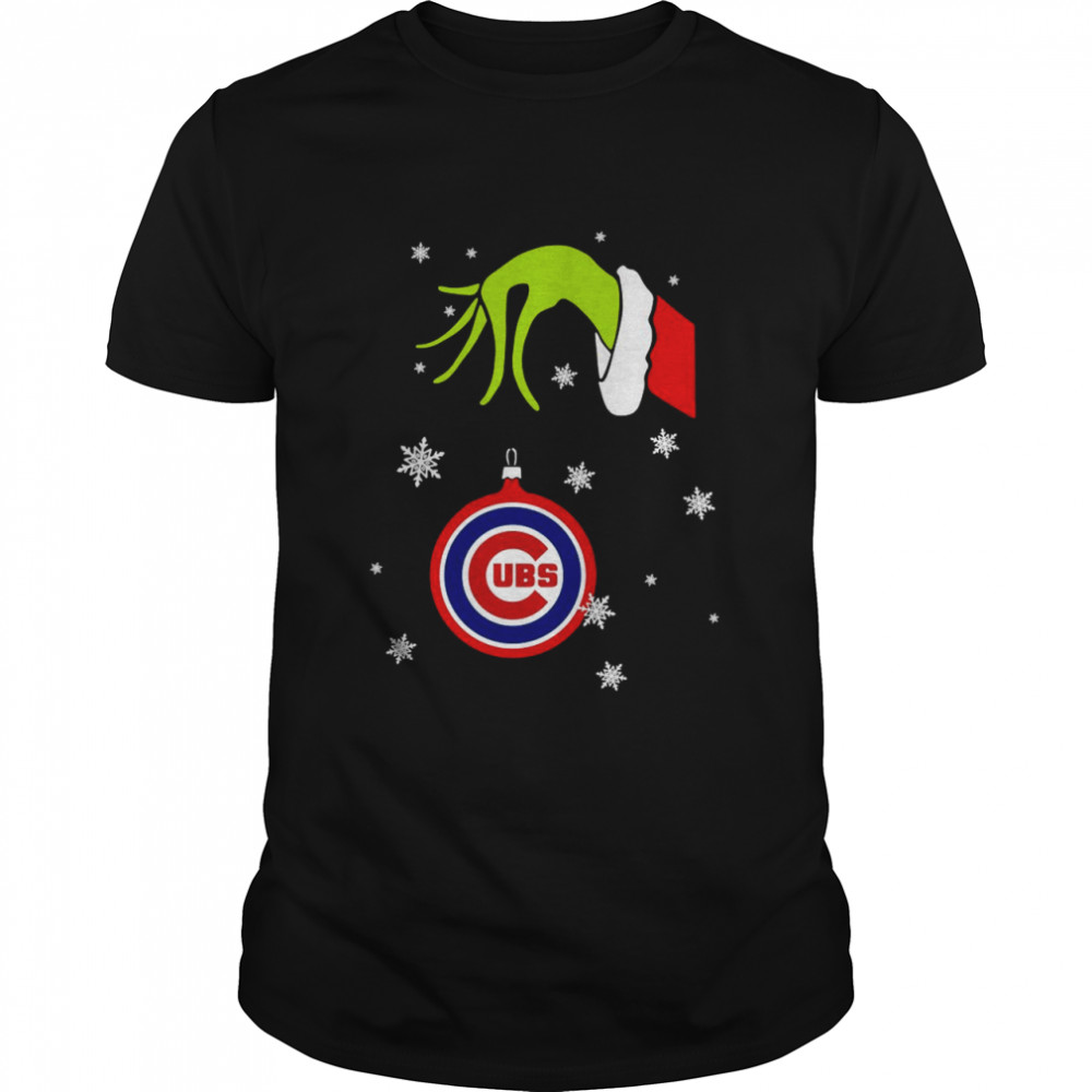 Cubs Christmas Sweater Grinch Baseball Chicago Cubs Gift