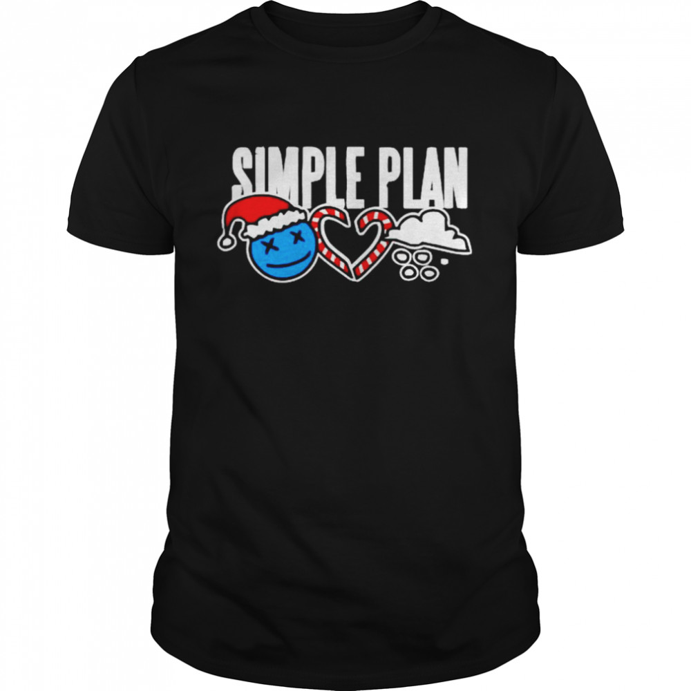 Simple plan christmas 3 icons shirt