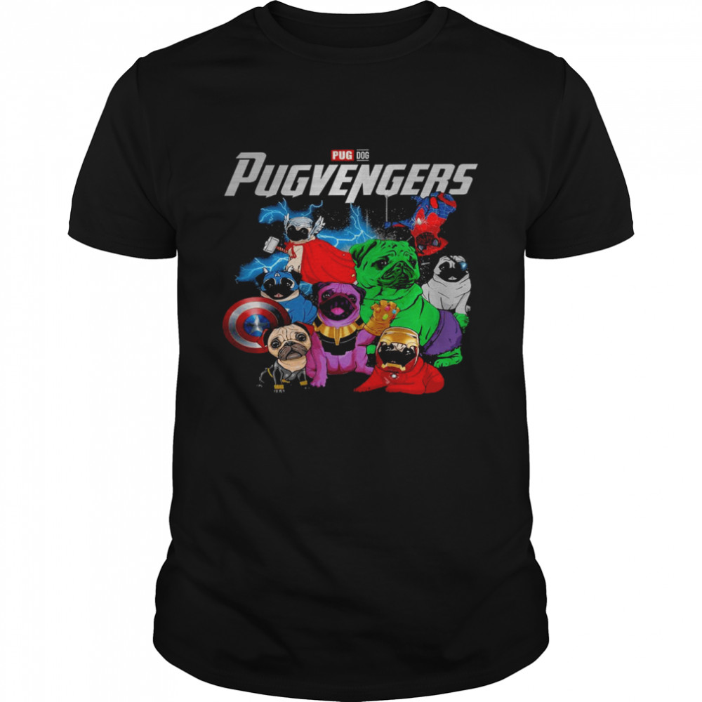 Pug dog pugvengers shirt Bulldog bulldog bullvengers avengers shirt Classic Men's T-shirt