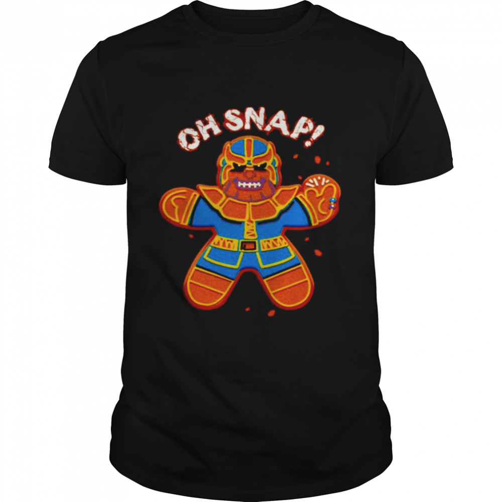 Marvel Christmas Thanos Gingerbread Oh Snap shirt Classic Men's T-shirt