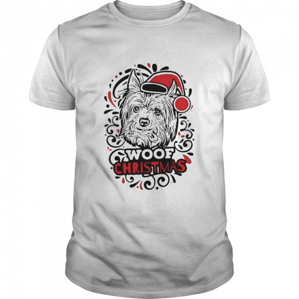 anta Terrier Woof Christmas shirt Classic Men's T-shirt