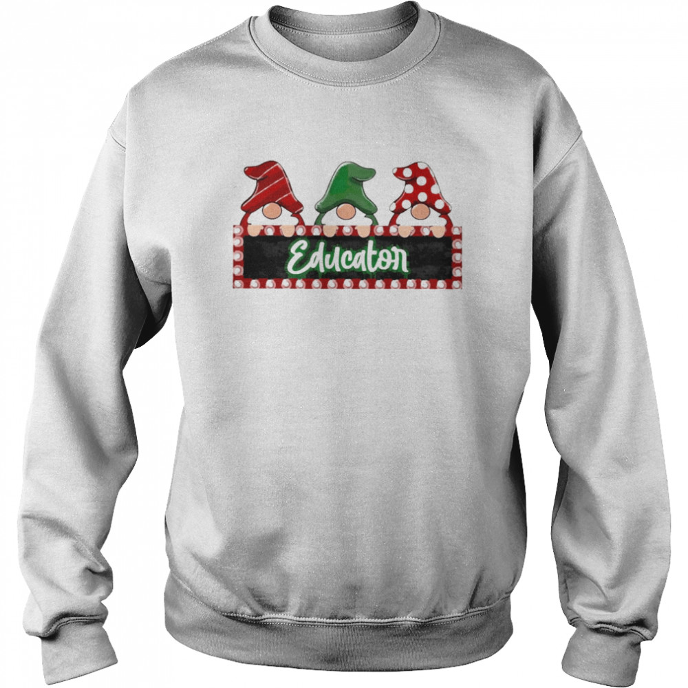 Christmas Gnomes Educator Teacher Sweater Unisex Sweatshirt