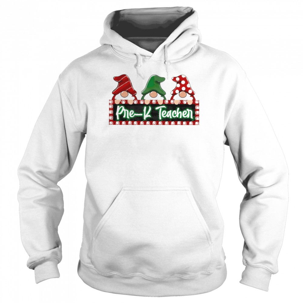 Christmas Gnomes Pre-K Teacher Sweater Unisex Hoodie