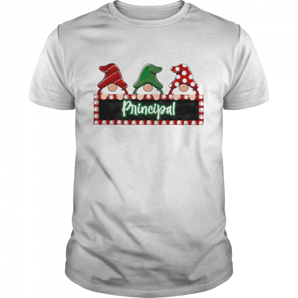 Christmas Gnomes Principal Teacher Sweater Classic Men's T-shirt