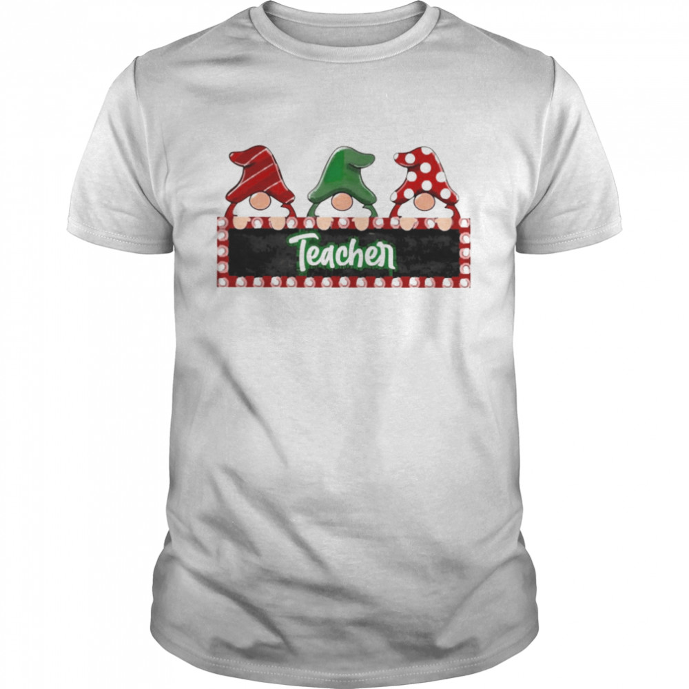 Christmas Gnomes Teacher Sweater Classic Men's T-shirt