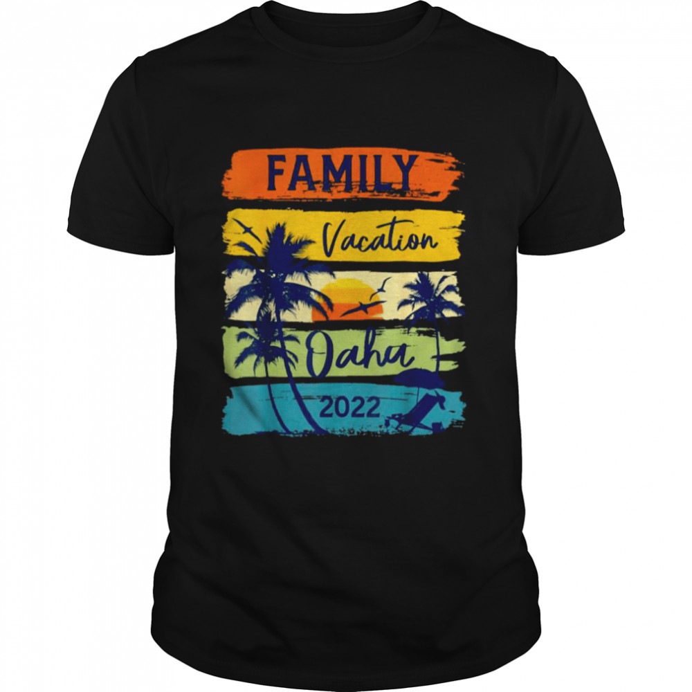 Family vacation oahu 2022 vintage sunset shirt Classic Men's T-shirt