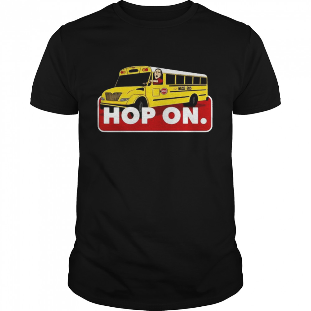 Hop On Arkansas Razorbacks Muss Bus Eric Musselman shirt Classic Men's T-shirt