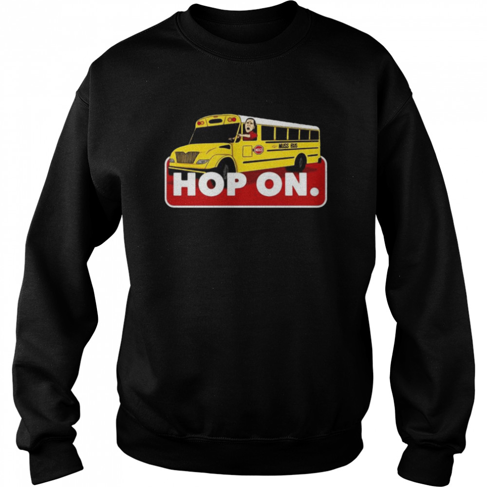 Hop On Arkansas Razorbacks Muss Bus Eric Musselman shirt Unisex Sweatshirt