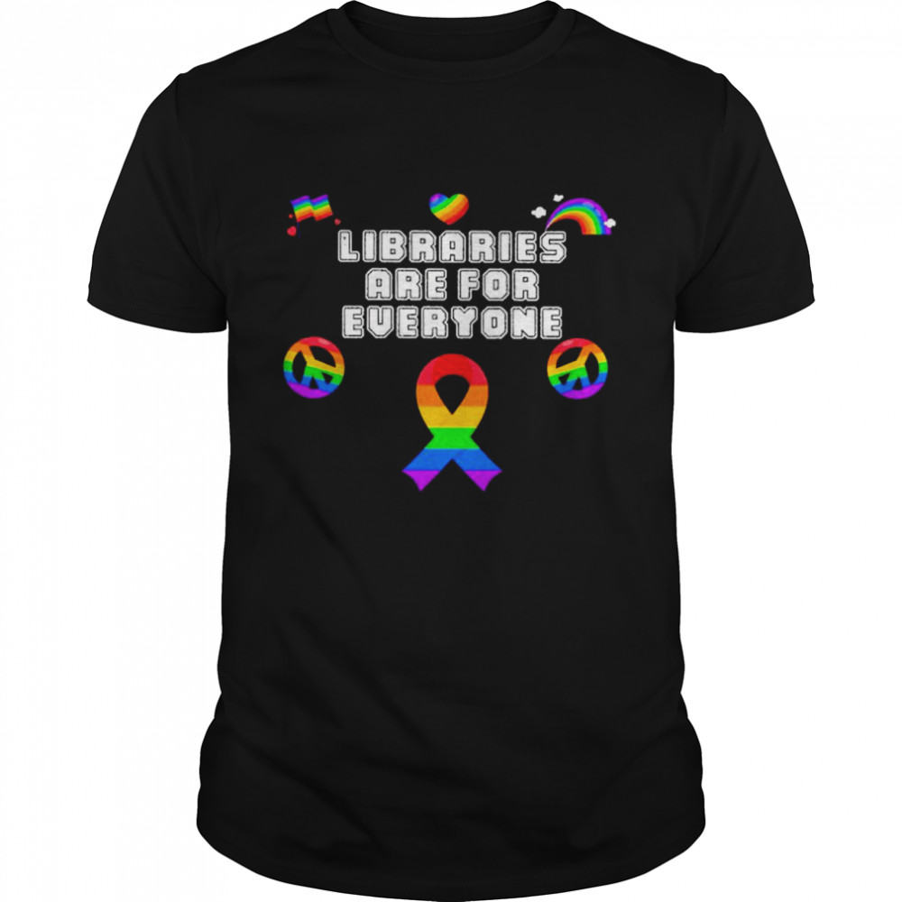 Libraries are for everyone LGBT shirt Classic Men's T-shirt