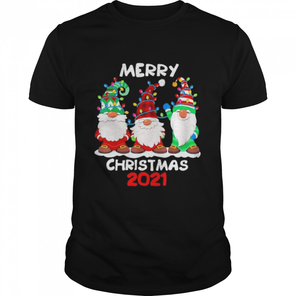 Merry Christmas 2021 Gnomies Lights shirt Classic Men's T-shirt