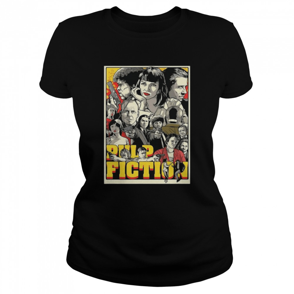 Pulp Fiction Characters Classic Women's T-shirt