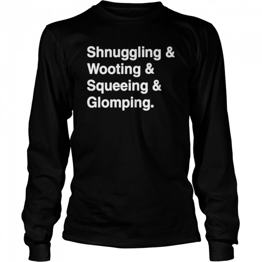 shnuggling and wooting and squeeing and glomping simon shirt Long Sleeved T-shirt