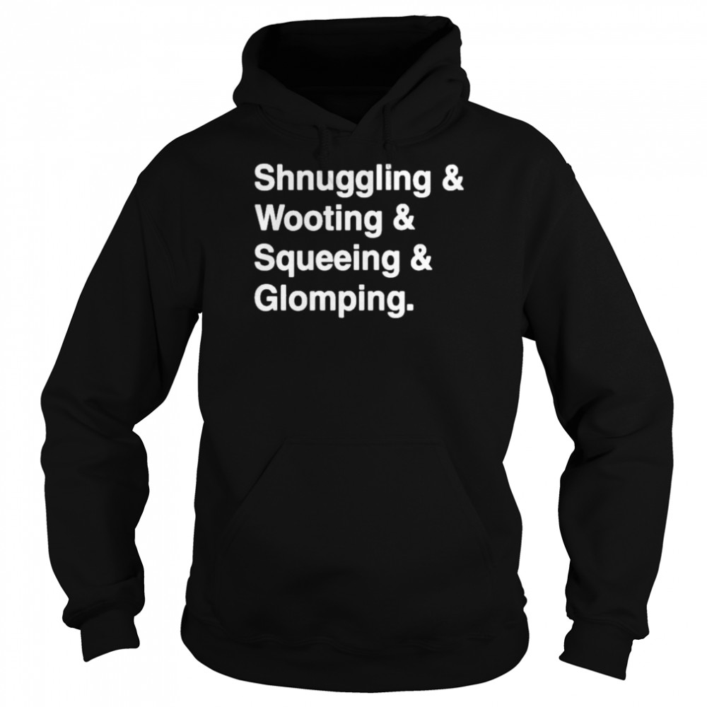 shnuggling and wooting and squeeing and glomping simon shirt Unisex Hoodie