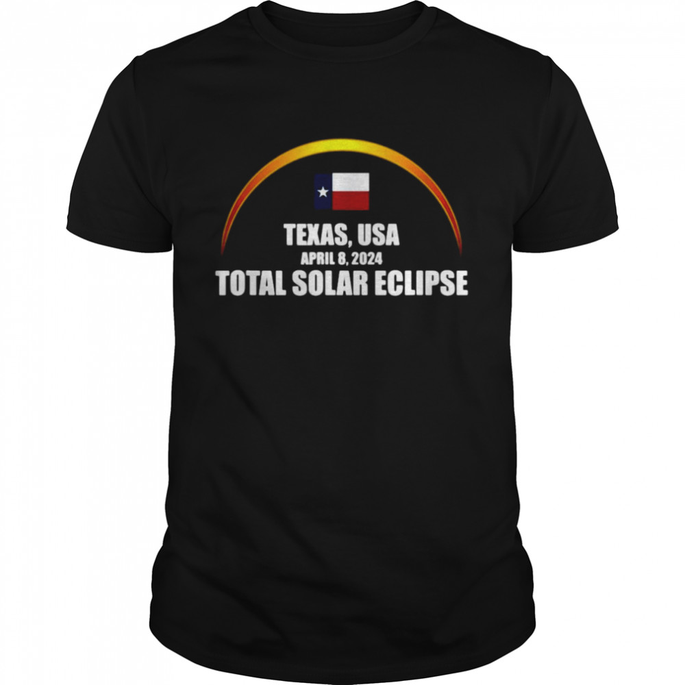 Texas USA Total Solar Eclipse April 8 2024 Classic Men's T-shirt