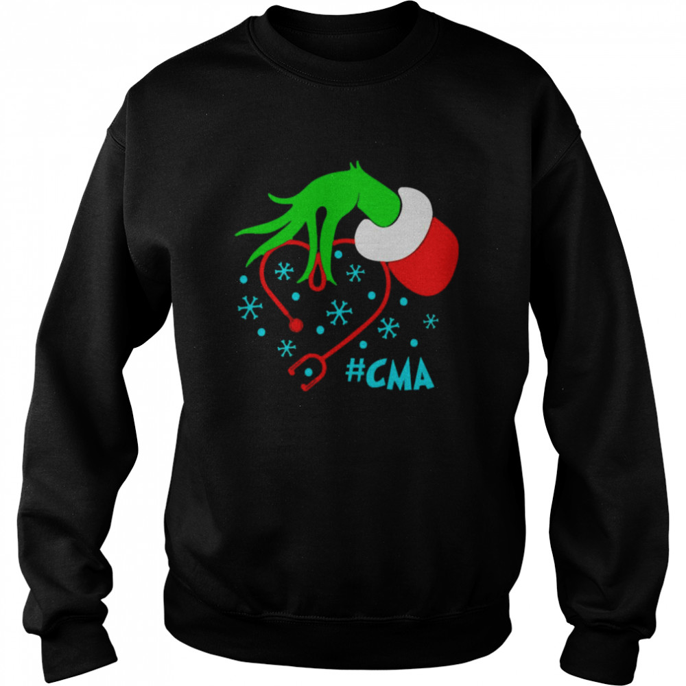 Grinch’s CMA Nurse Stethoscope Christmas Sweater  Unisex Sweatshirt