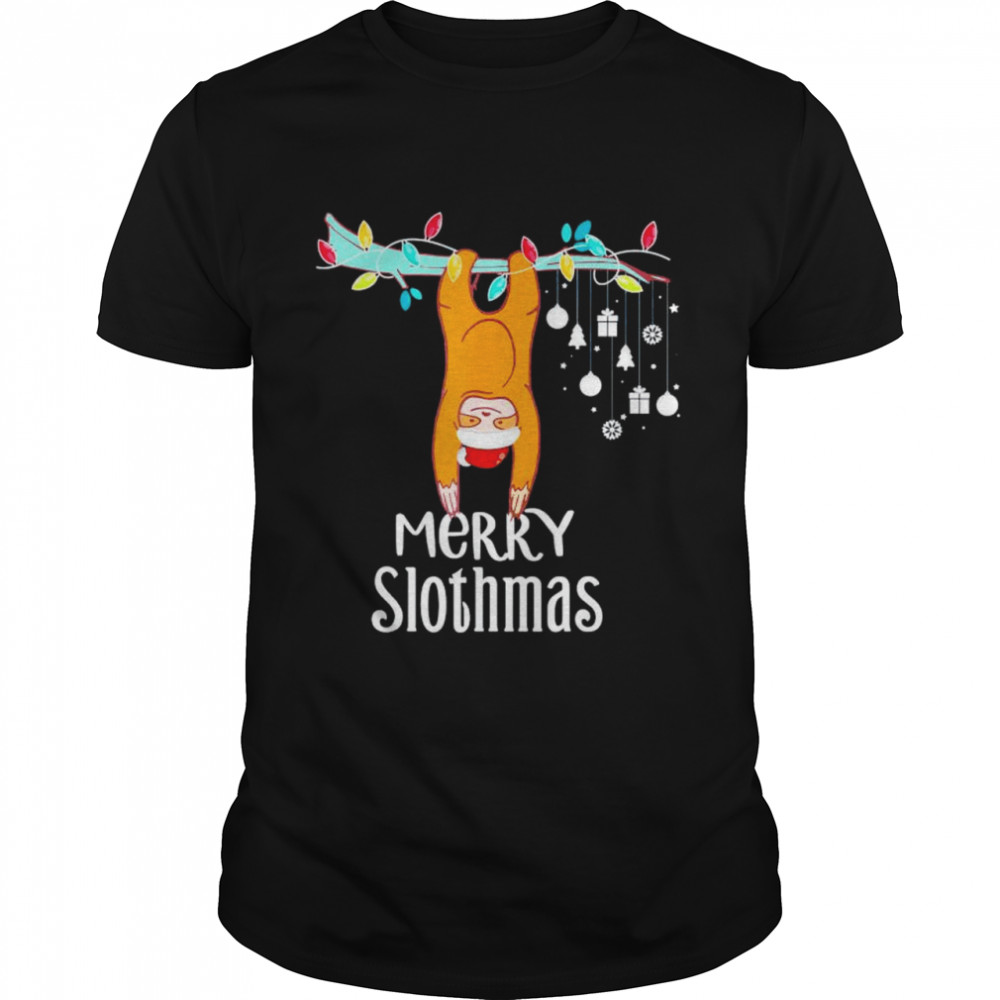 Sloth Christmas merry slothmas shirt