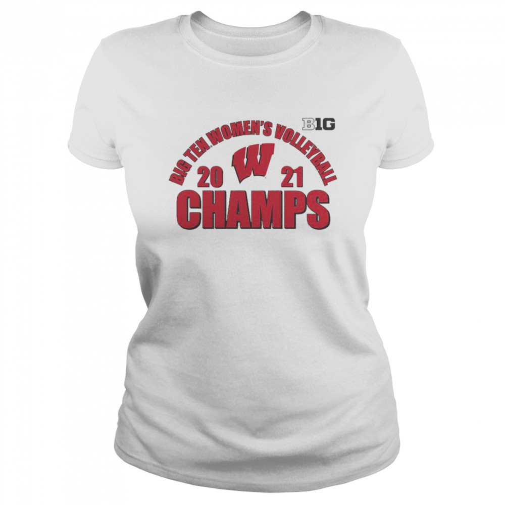 Wisconsin Badgers 2021 Big 10 Women's Volleyball Champions Shirt -  Kingteeshop