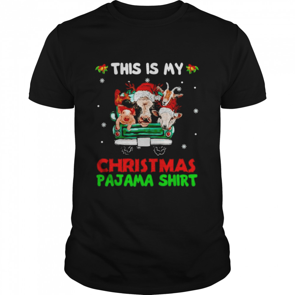 animals farm this is my Christmas pajama shirt Classic Men's T-shirt