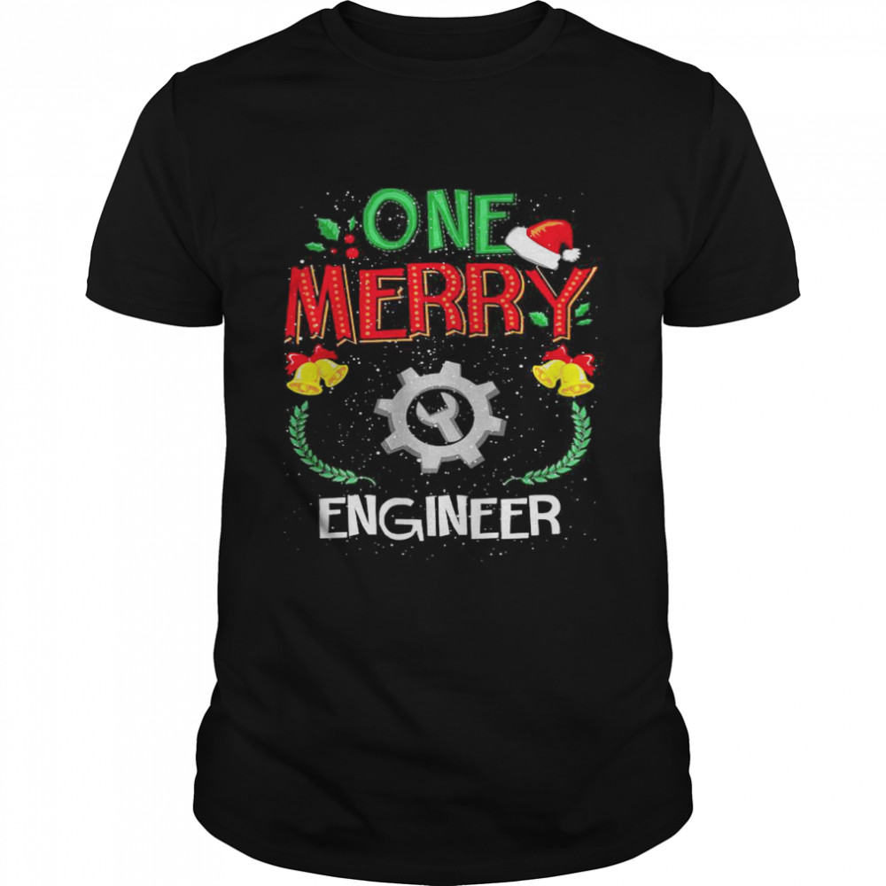 One Merry Engineer Engineering Ugly Christmas Shirt