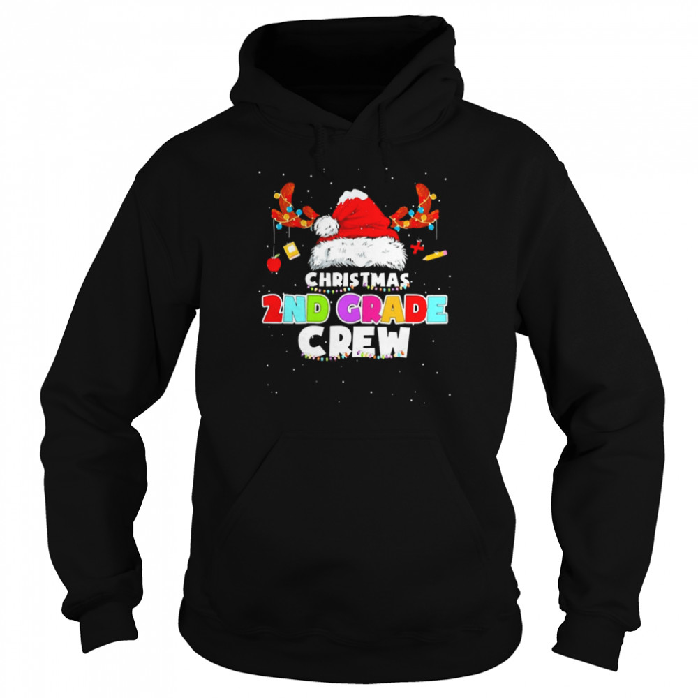 Santa Hat Christmas 2nd Grade Crew Sweater  Unisex Hoodie