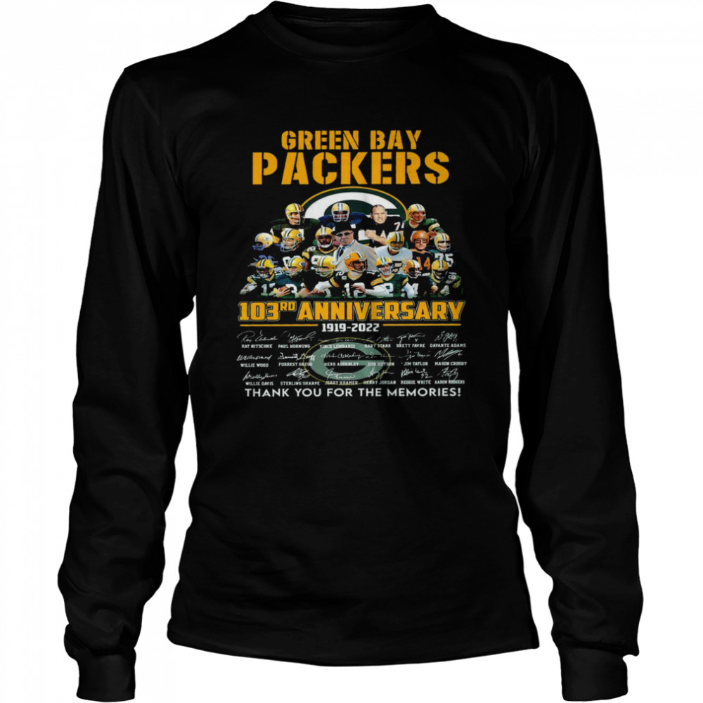 Green Bay Packers 103rd anniversary tshirt