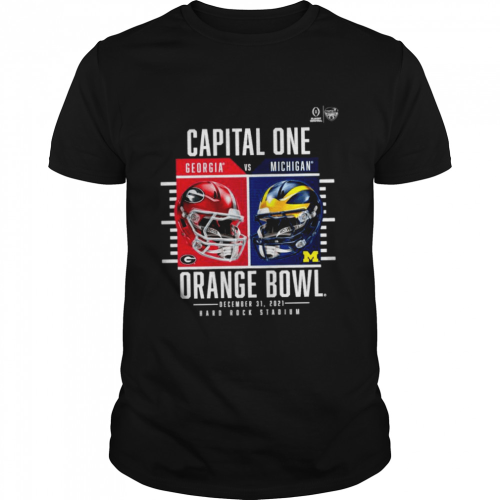2021 Orange Bowl Gear Georgia Bulldogs vs Michigan Wolverines Champions shirt Classic Men's T-shirt