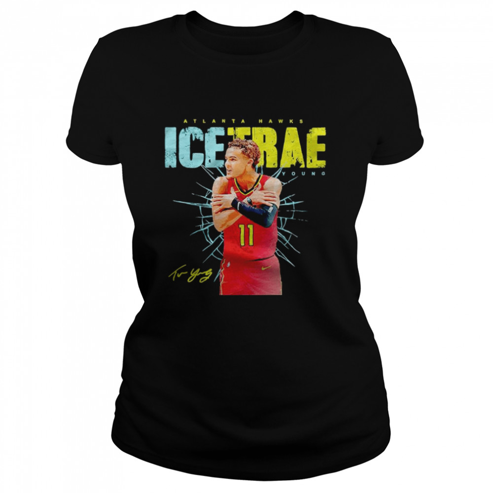 Atlanta Hawks Ice Trae Young signature shirt Classic Women's T-shirt