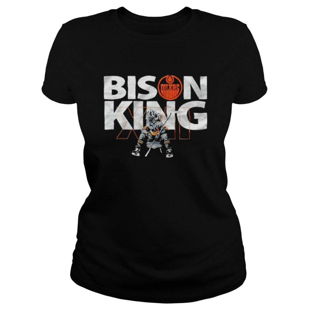 Bison King Edmonton Oilers hockey shirt Classic Women's T-shirt