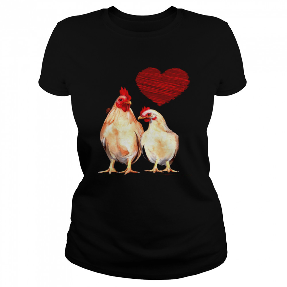 Love Chickens shirt Classic Women's T-shirt