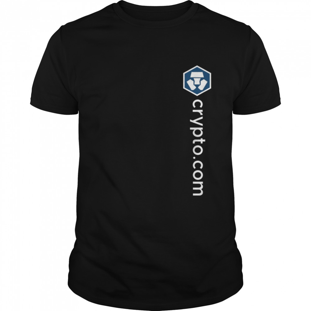 Cryptocom CRO Crypto Coin Vertical Logo Shirt