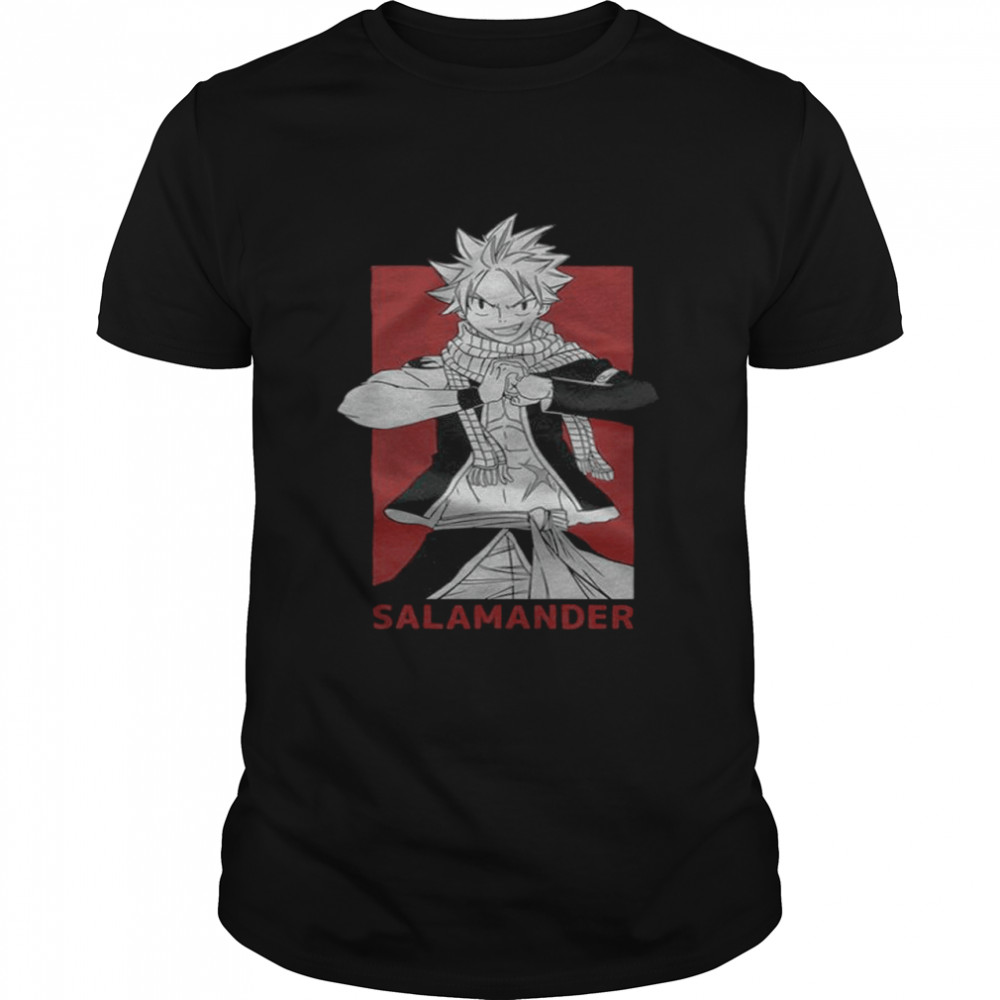 Fairy Tail Natsu Salamander fight T-shirt
