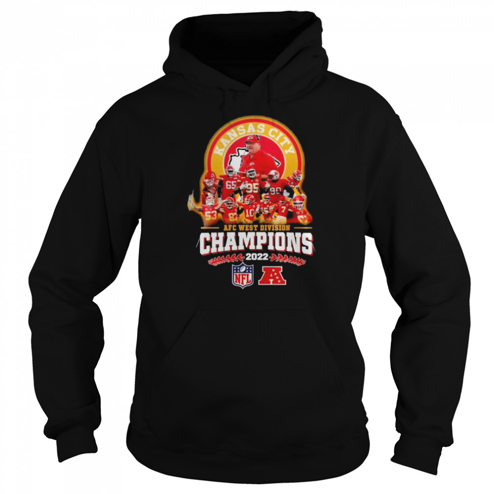 Official Kansas City Chiefs Football Team 2022 Afc West Division Champions  Shirt