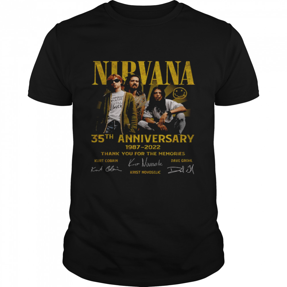 Nirvana 35th anniversary 1987 2022 shirt Classic Men's T-shirt