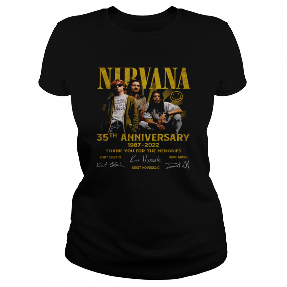 Nirvana 35th anniversary 1987 2022 shirt Classic Women's T-shirt