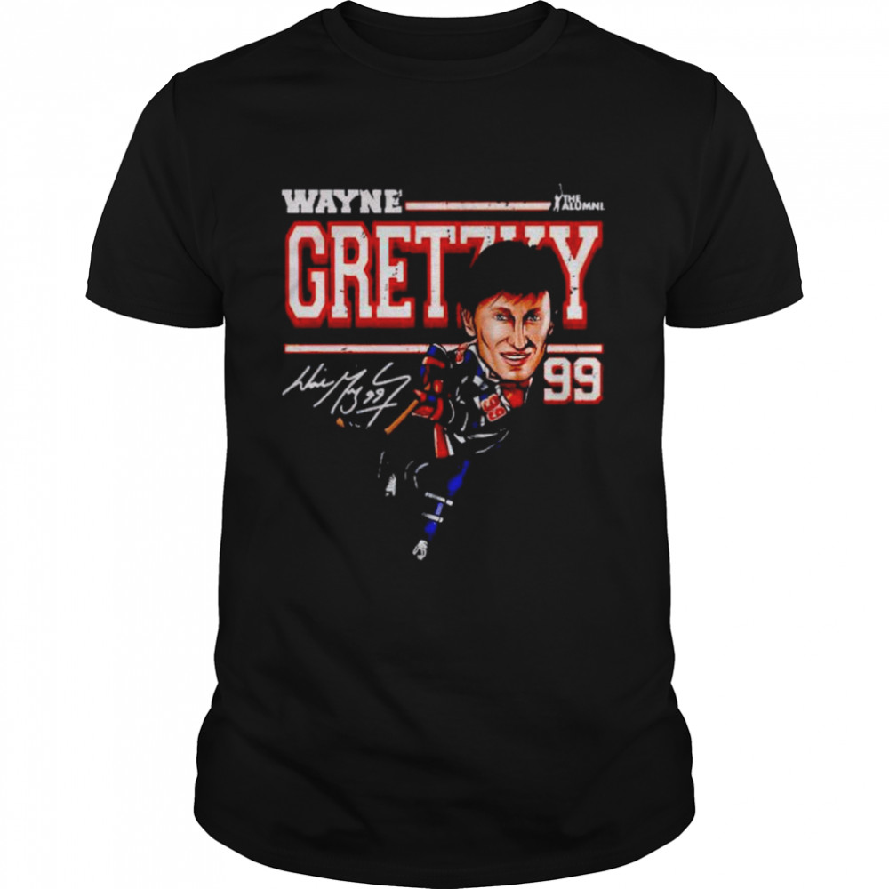 edmonton NHL Wayne Gretzky cartoon shirt Classic Men's T-shirt