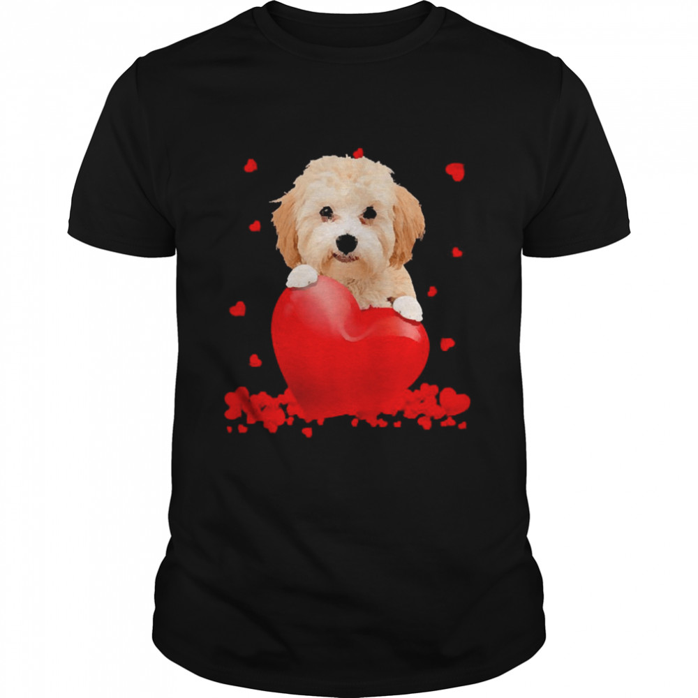 Morkie Poo Valentine’s Hearts Shirt
