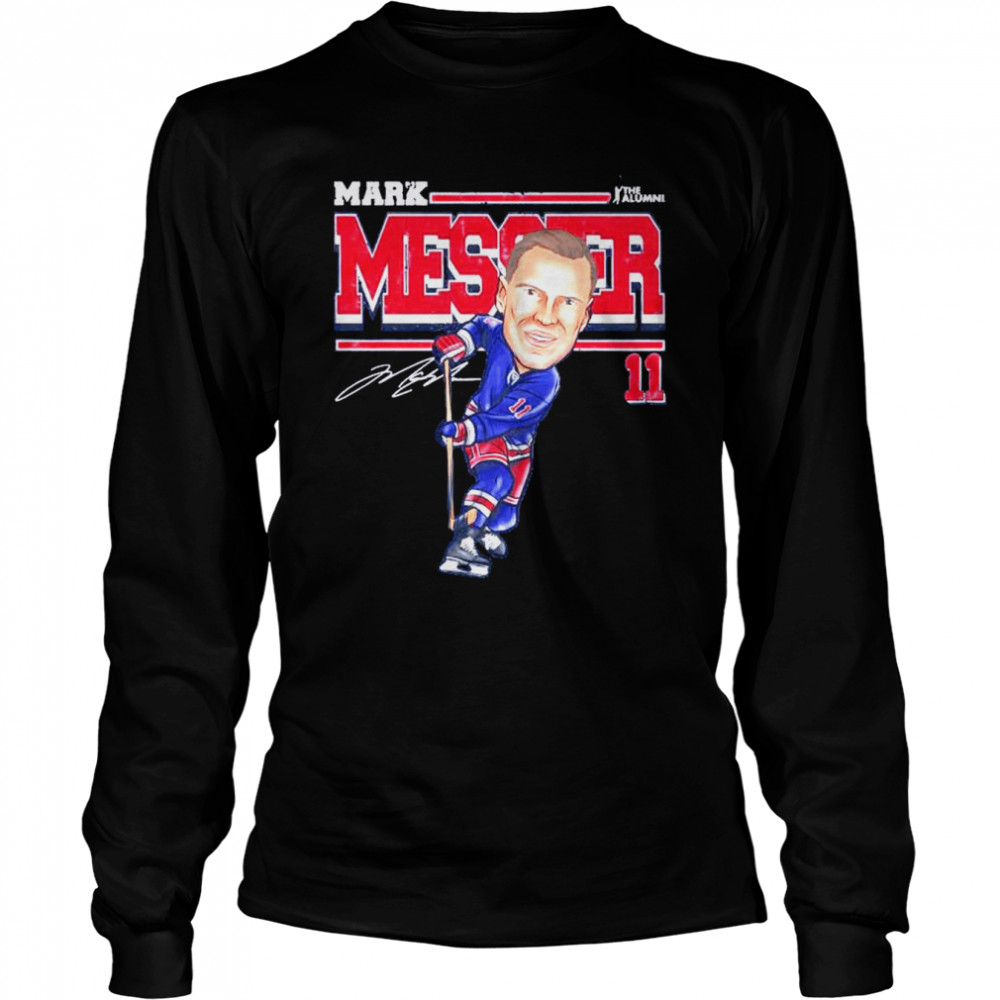 Official New york nhl mark messier cartoon signature shirt, hoodie