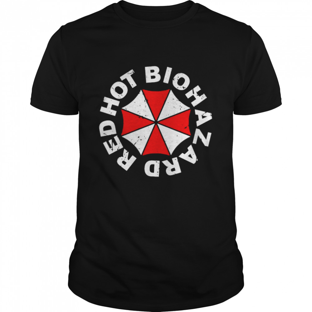 Resident red hot biohazard shirt