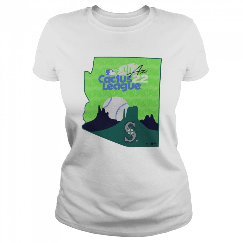 Seattle Mariners Womens Short Sleeve Graphic Tee 