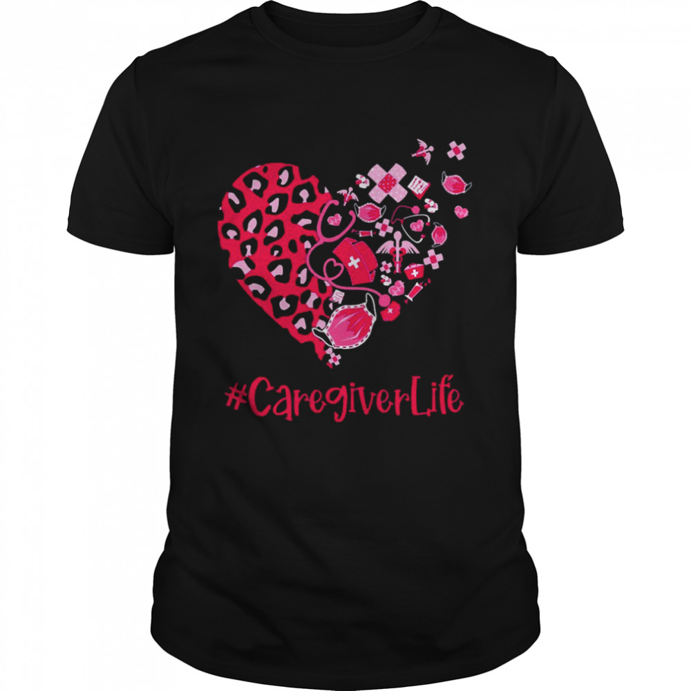 Nurse Valentine Mask Caregiver Life Shirt