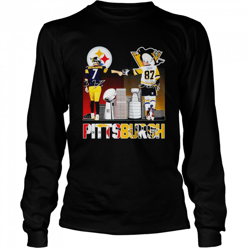 Official Pittsburgh Steelers Roethlisberger and Pittsburgh Penguins T-Shirt,  hoodie, sweater, long sleeve and tank top