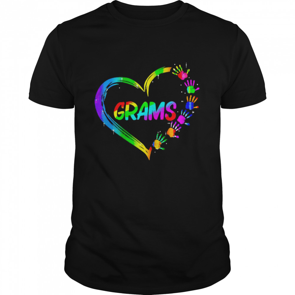 Gradient Heart Shape Grams  Classic Men's T-shirt
