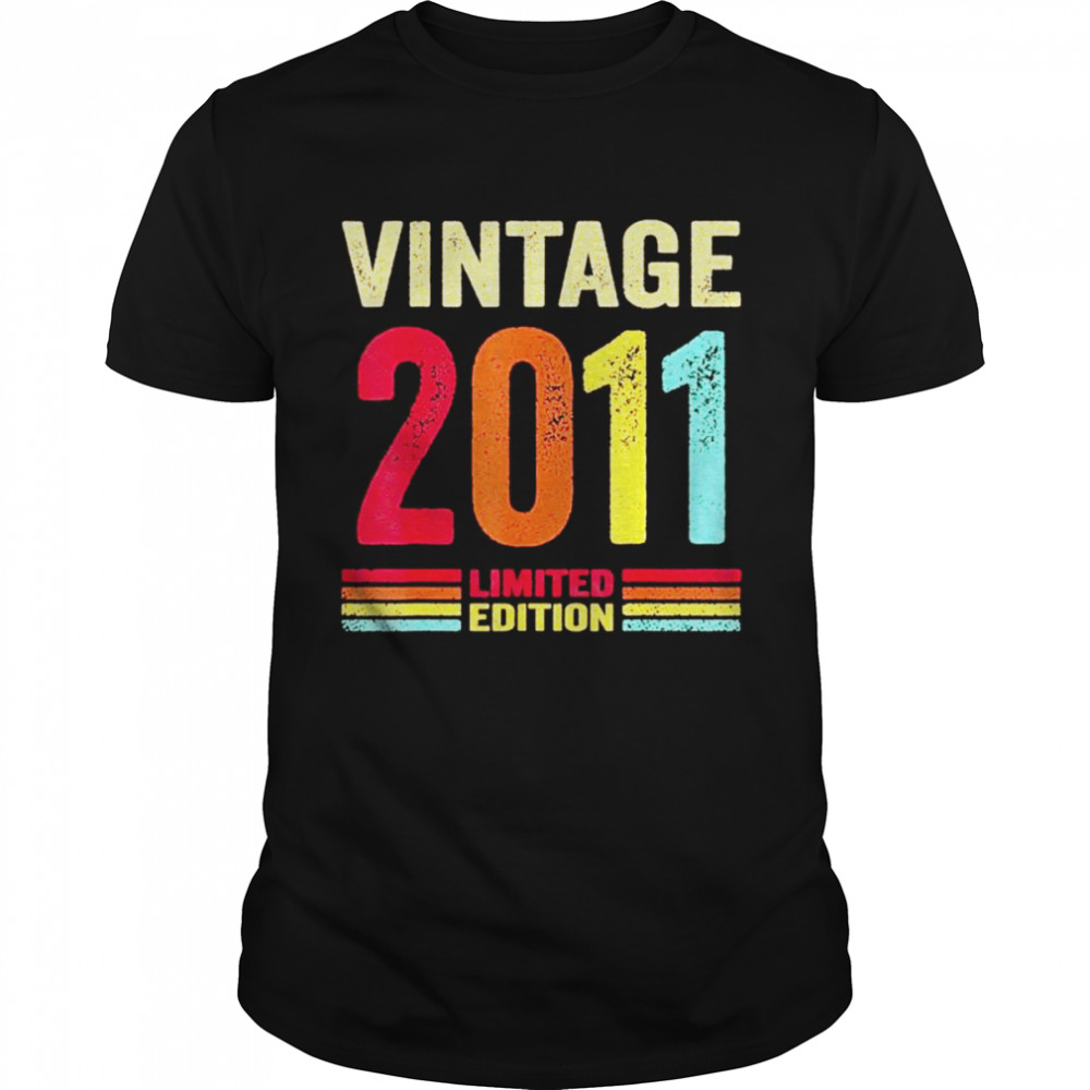 Vintage 2011 Limited Edition 11th Birthday 11 Year Old shirt Classic Men's T-shirt